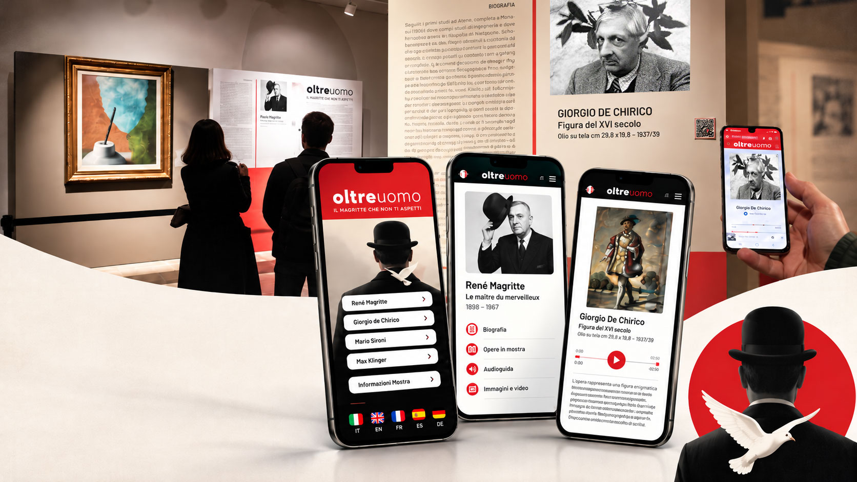 Oltreuomo – Il Magritte che non ti aspetti | WebApp museale